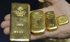 Цена золота снижается вследствие ралли на мировых фондовых площадках